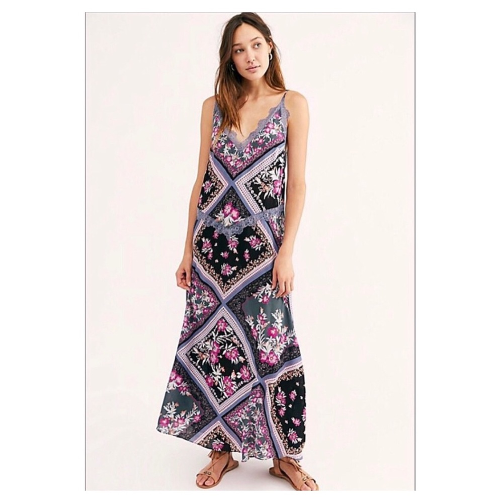 Free People Stevie Floral Printed Maxi Dress Size Small